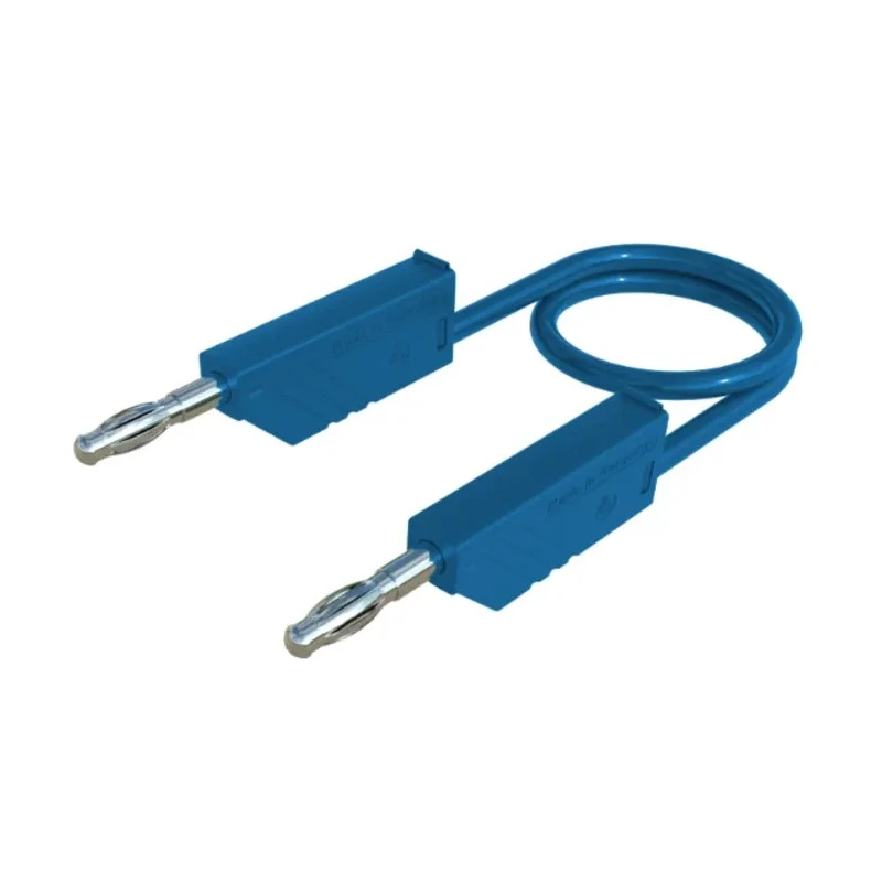 Hirschmann Test & Measurement Connector Test Lead 16A 60V dc Blue 500mm Lead Length 934091102