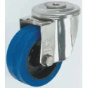 LAG Swivel Castor 150 kg Capacity 100 mm Wheel Rubber Stainless Steel Frame 31523BHC