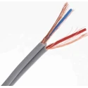 RS PRO 2 Core Screened Audio Cable 0.078 mm² Cross Sectional Area, 100 m Length, Grey Outer Jacket 207-5336
