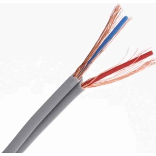 RS PRO 2 Core Screened Audio Cable 0.078 mm² Cross Sectional Area, 100 m Length, Grey Outer Jacket 207-5336