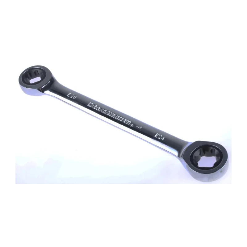 GearWrench 4-Piece Ratchet Spanner Set, Steel, Sizes E6 x E8 to E20 x E24 KE004-YBIJ