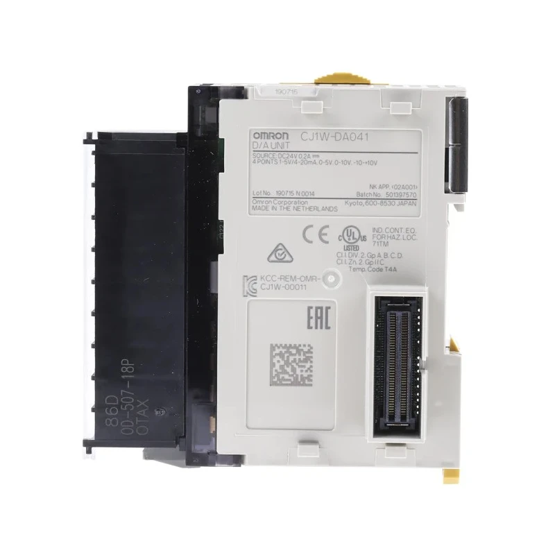 Omron PLC I/O Module 24V dc Supply Voltage Analog Output 4 Outputs CJ1W-DA041