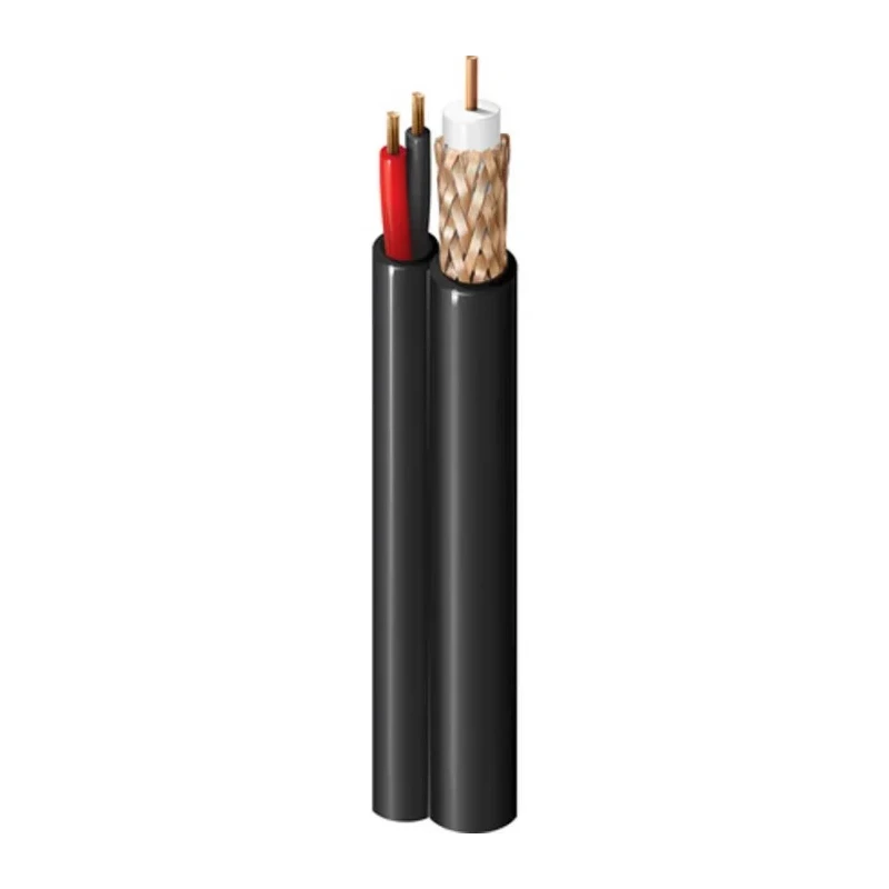 Belden 549945 Series RG59 Coaxial SDI Cable, 152 m, 75 Ω, 350V, 18AWG, Black, Unterminated RG59