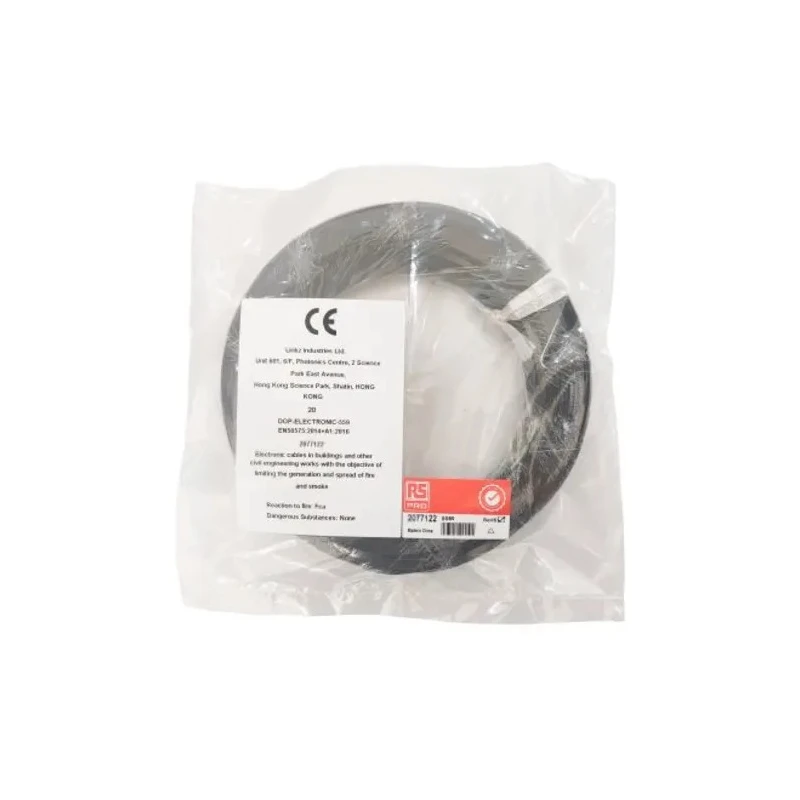 RS PRO Black Hook Up Wire 30 AWG Silver Plated Copper, 1/0.25 mm Core Strands, 100 m Length, Ethylene 207-7156