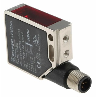 Pepperl + Fuchs Retroreflective Photoelectric Sensor Block Style 15 m Detection Range Push Pull MLV12-54-LAS/76B/110/124