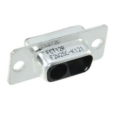 FCT from Molex 2 Way Straight Panel D-Sub Connector Female 6.86 mm Pitch 5A Current Steel Housing F2W2SC-K121 / 1727040042
