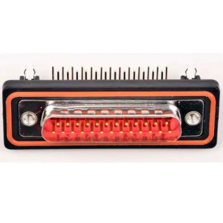 FCT from Molex 25 Way Right Angle 2.84 mm Pitch Through Hole D-Sub Connector, 4 to 40 Screw Lock Male FWDR25P25A / 1727040054