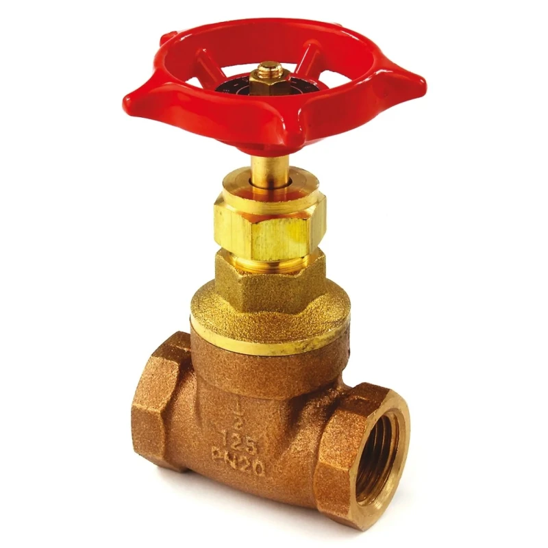 RS PRO Bronze Gate Valve 3 in Inlet, 1/2 in Outlet, Cast Iron Handle 85mm Height 20 bar Maximum Operating Pressure 510-3851