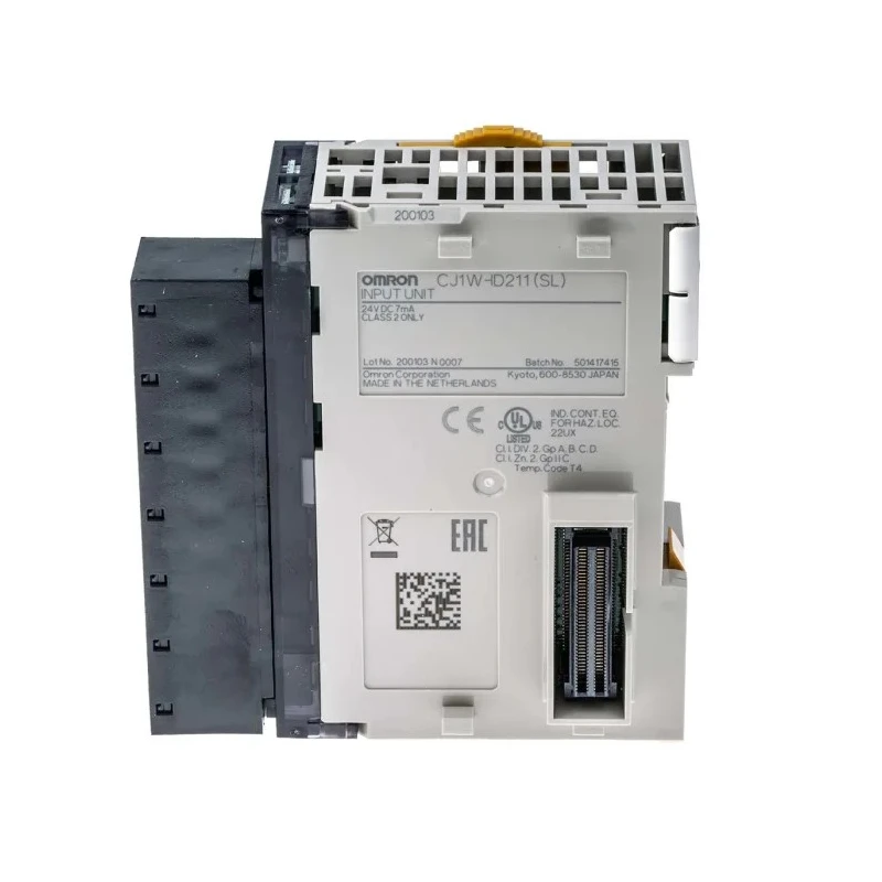Omron PLC Expansion Module 16 Digital Inputs 5V DC Screwless Connection for SYSMAC CJ Series CJ1W-ID211(SL)