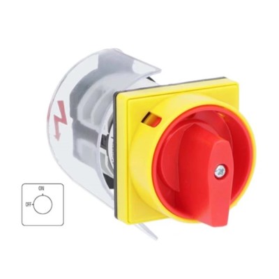 RS PRO 2 Position 90 ° Knob Actuator Cam Switch 20A 690V Panel Mount 3-Phase 208-3931