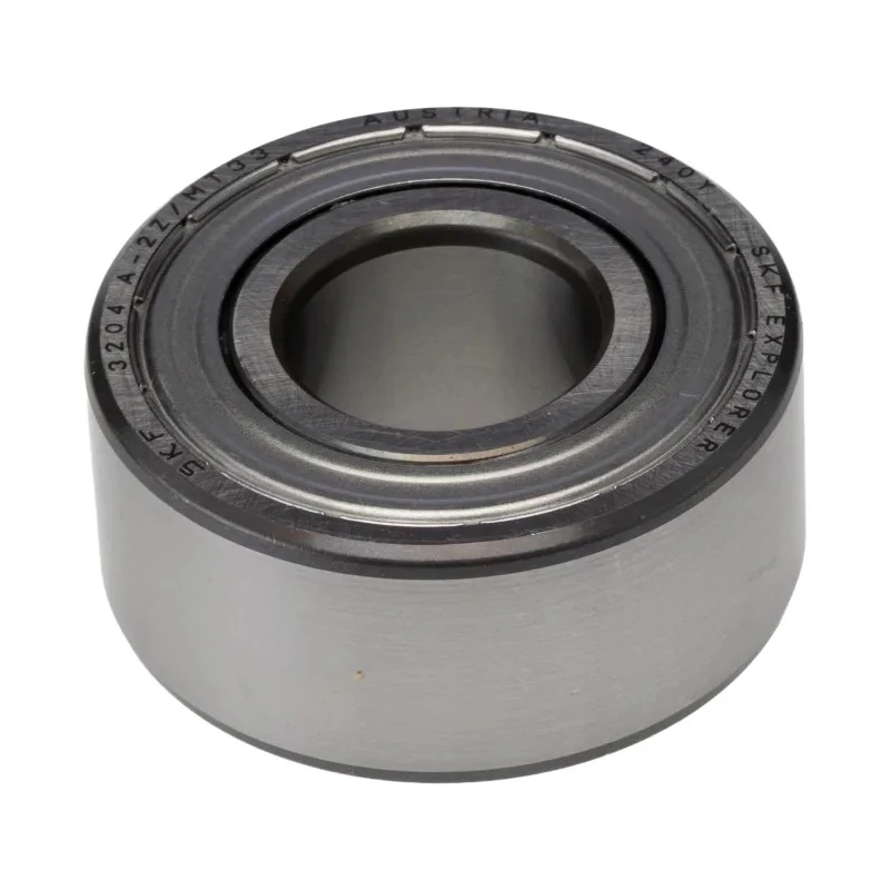 SKF 2 Row Angular Contact Ball Bearing 20 mm Inside Diameter, 47 mm Outside Diameter, 20.6 mm Race Width 3204 A-2Z/MT33