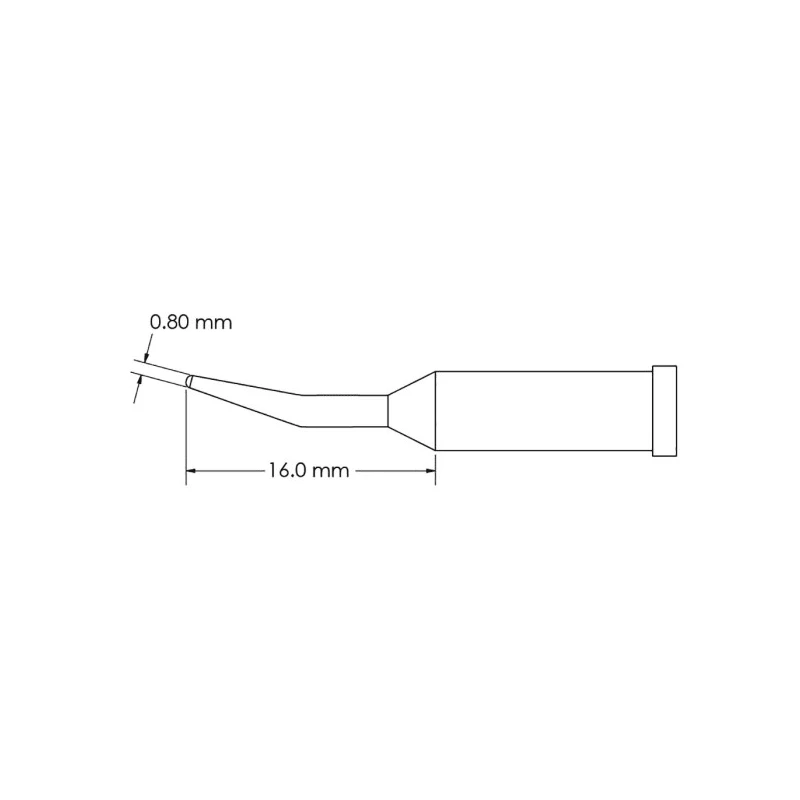 Metcal 16 mm Conical Soldering Iron Tip GT4-CN1608R