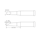 Metcal 16 mm Hoof Soldering Iron Tip GT4-HF6030S