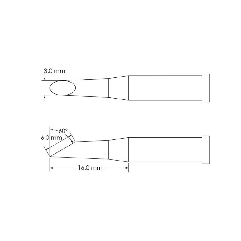 Metcal 16 mm Hoof Soldering Iron Tip GT4-HF6030S