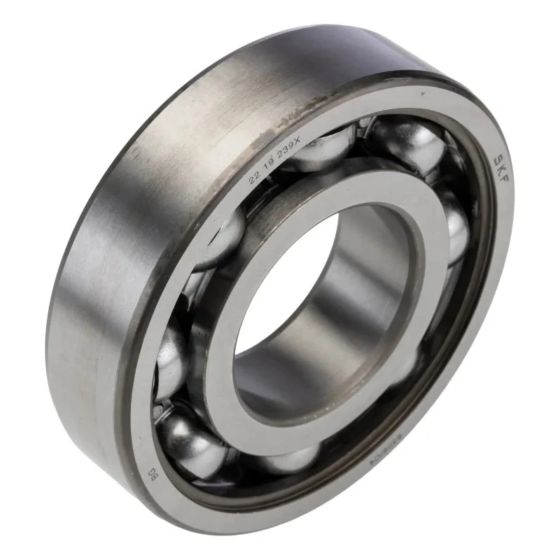 SKF Single Row Deep Groove Ball Bearing, 45 mm ID, 100 mm OD, 25 mm Width, C4 Internal Clearance, Sheet Metal Cage 6309/C4