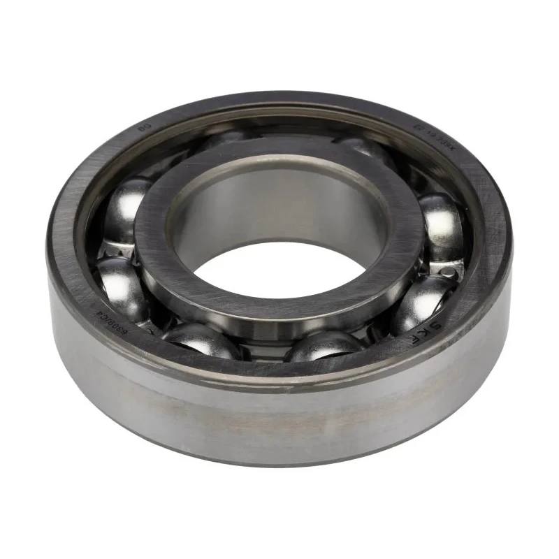 SKF Single Row Deep Groove Ball Bearing, 45 mm ID, 100 mm OD, 25 mm Width, C4 Internal Clearance, Sheet Metal Cage 6309/C4