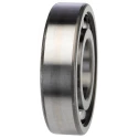 SKF Single Row Deep Groove Ball Bearing, 45 mm ID, 100 mm OD, 25 mm Width, C4 Internal Clearance, Sheet Metal Cage 6309/C4