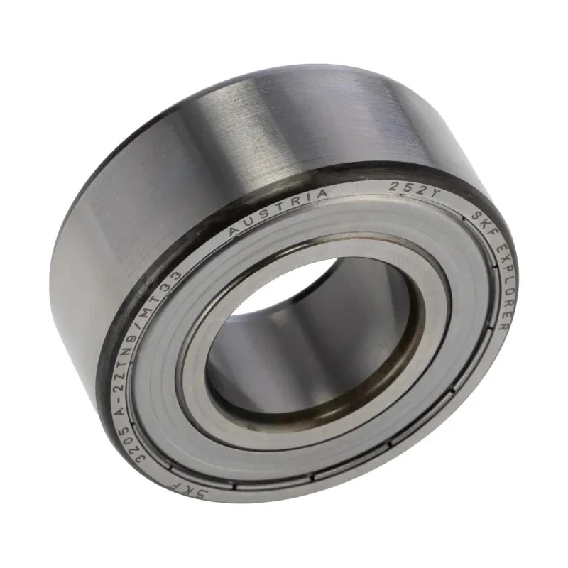 SKF Double Row Angular Contact Ball Bearing 25 mm ID, 52 mm OD, 20.6 mm Race Width 3205 A-2ZTN9/MT33