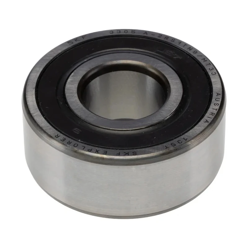 SKF 2 Row Angular Contact Ball Bearing 25 mm ID, 62 mm OD, 25.4 mm Race Width 3305 A-2RS1TN9/MT33