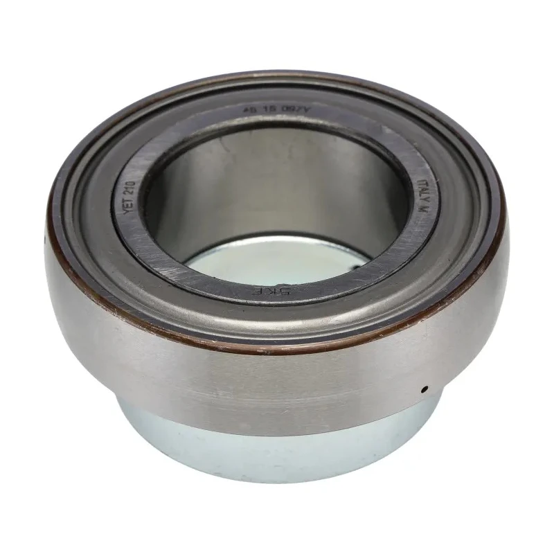 SKF Bearing Insert Steel 50 mm ID 90 mm OD Overall Width 43.7 mm Limiting Speed 4000 rpm YET 210