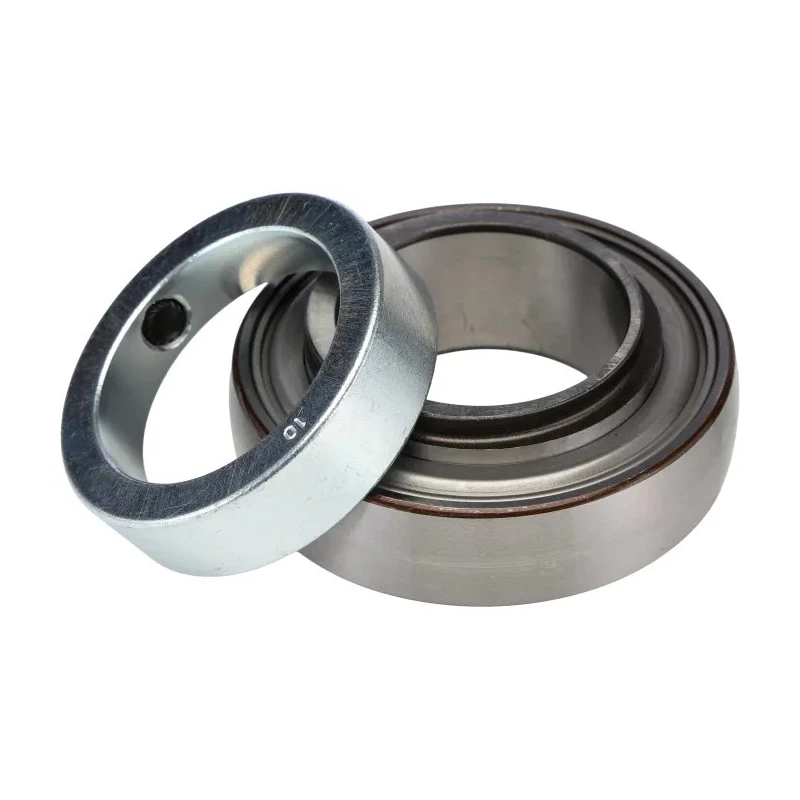 SKF Bearing Insert Steel 50 mm ID 90 mm OD Overall Width 43.7 mm Limiting Speed 4000 rpm YET 210