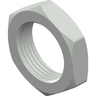 RS PRO Hex Nut for Use with Fixing Thread M8x0.5 Brass White Finish 10 mm Wrench Size 208-0526