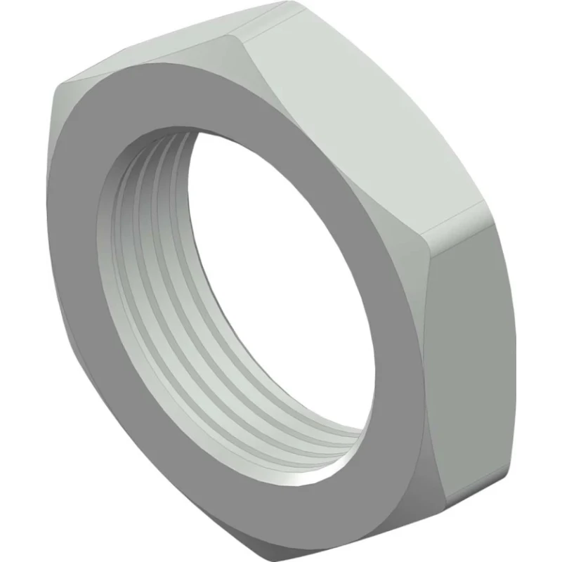 RS PRO Hex Nut for Use with Fixing Thread M8x0.5 Brass White Finish 10 mm Wrench Size 208-0526