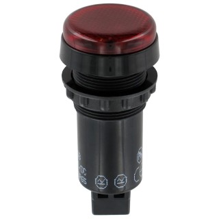 Sloan LED Red Panel Mount Indicator 22 mm, FASTON Termination, IP65, 12V, Model 951RROD