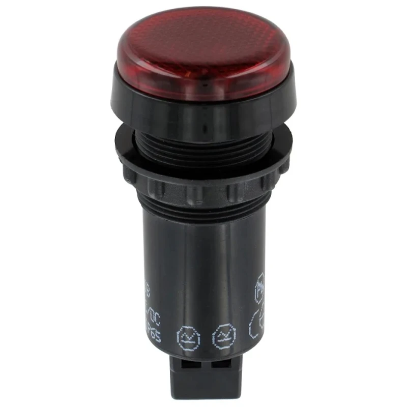 Sloan LED Red Panel Mount Indicator 22 mm, FASTON Termination, IP65, 12V, Model 951RROD