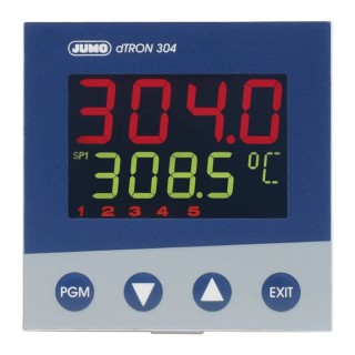 Jumo dTRON Panel PID Temperature Controller 1 Input 4 Output Logic SSR 240V ac On-Off 703044/181-000-23/000