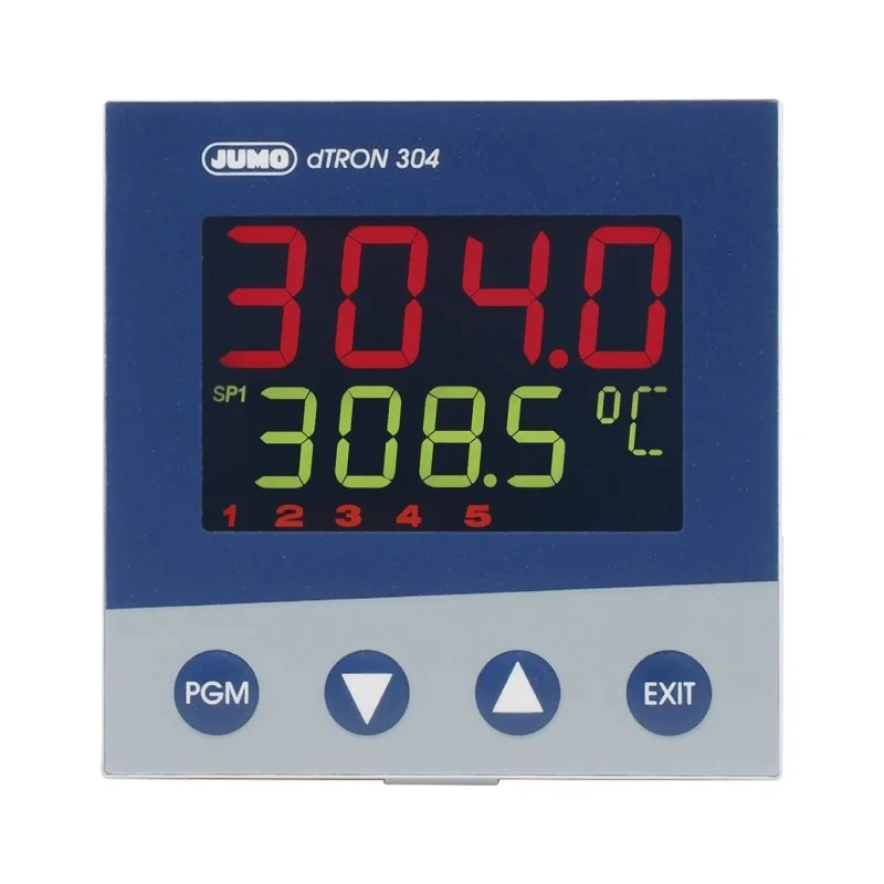 Jumo dTRON Panel PID Temperature Controller 1 Input 4 Output Logic SSR 240V ac On-Off 703044/181-000-23/000