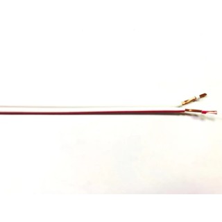 RS PRO 2 Core Power Cable, Red, White 0.75mm² 70°C 300V Polyvinyl Chloride Jacket 100 m 209-7982
