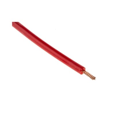 RND Red Hook Up Wire, 17 AWG, 516 x 0.05 mm Strands, 100 m Length, Silicone Rubber Insulation, 600 V, Fire Resistant 209-8057