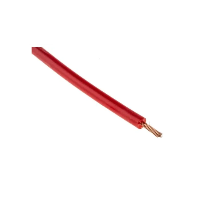 RND Red Hook Up Wire, 17 AWG, 516 x 0.05 mm Strands, 100 m Length, Silicone Rubber Insulation, 600 V, Fire Resistant 209-8057