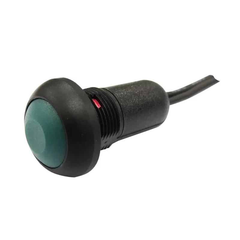 RS PRO Push Button Switch Momentary Panel Mount SPST Blue LED IP67 13.6 mm Cutout 36 V dc 50 V ac 209-9069