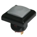 RS PRO Push Button Switch, Momentary, Panel Mount, Blue LED, 13.6 mm Cutout, SPST, IP67, 36V dc 250V ac 209-9097