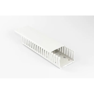 Betaduct 2047 Light Grey Dado Cable Trunking 100mm Width x 50mm Depth x 2m Length ABS/Polycarbonate France W100mm