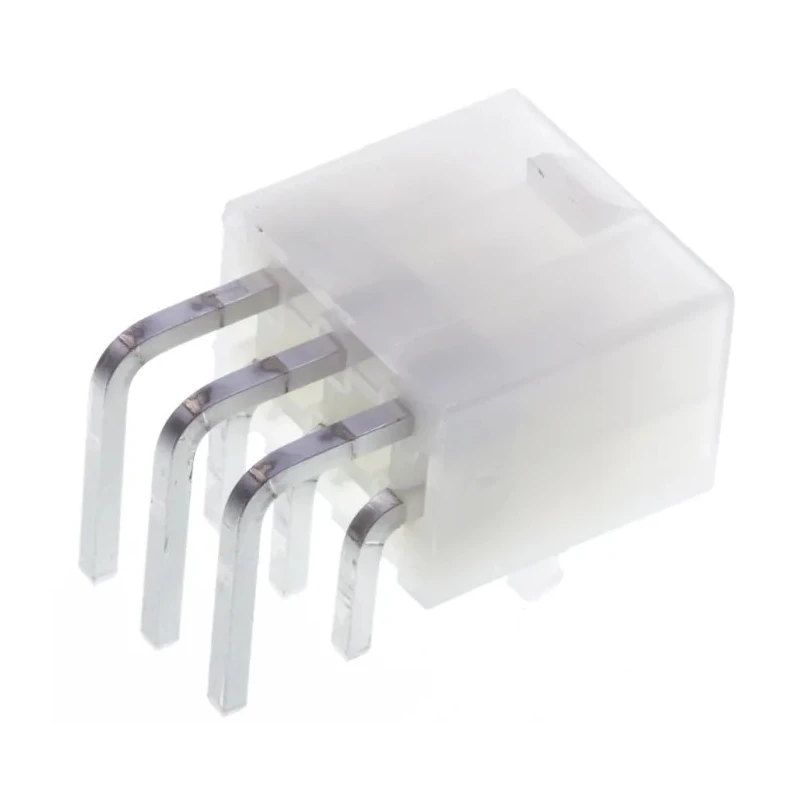 Molex Mini-Fit Jr Series Right Angle Through Hole PCB Header, 6 Contacts, 4.2 mm Pitch, 2 Row, Shrouded 39-30-1060