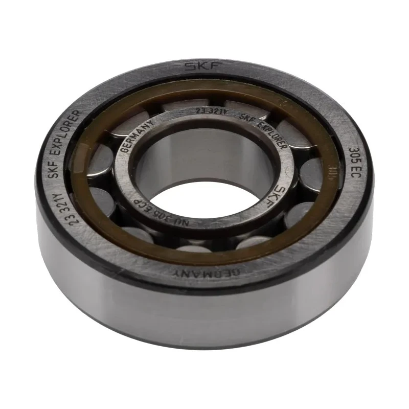 SKF Shielded Single Row Cylindrical Roller Bearing , 25 mm ID, 62 mm OD, 17 mm Width, Non-Metallic Cage, CN NU 305 ECP