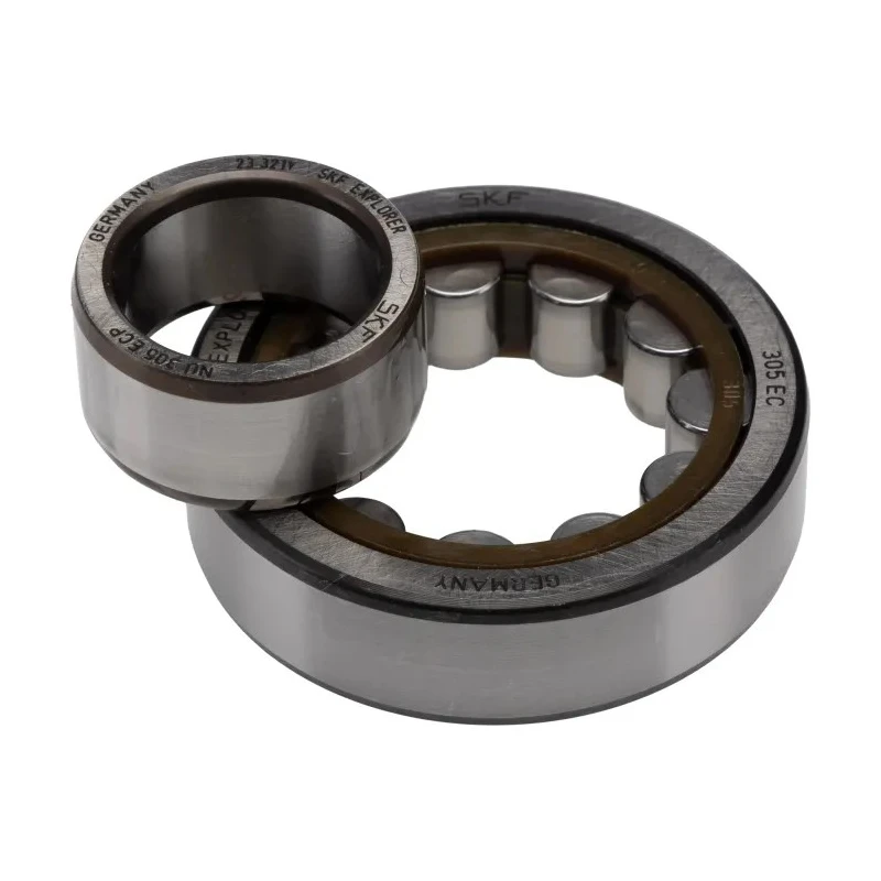 SKF Shielded Single Row Cylindrical Roller Bearing , 25 mm ID, 62 mm OD, 17 mm Width, Non-Metallic Cage, CN NU 305 ECP