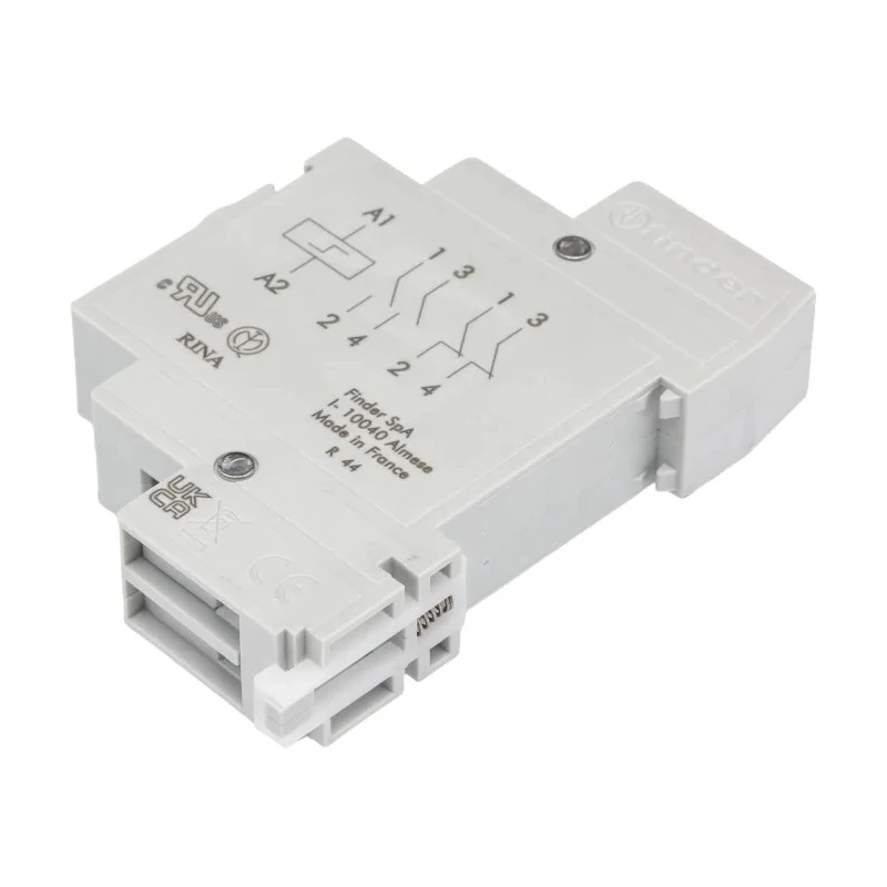 Finder DIN Rail Modular Step Relay 12V DC Coil 16A DPST-NO 20.22.9.012.0000