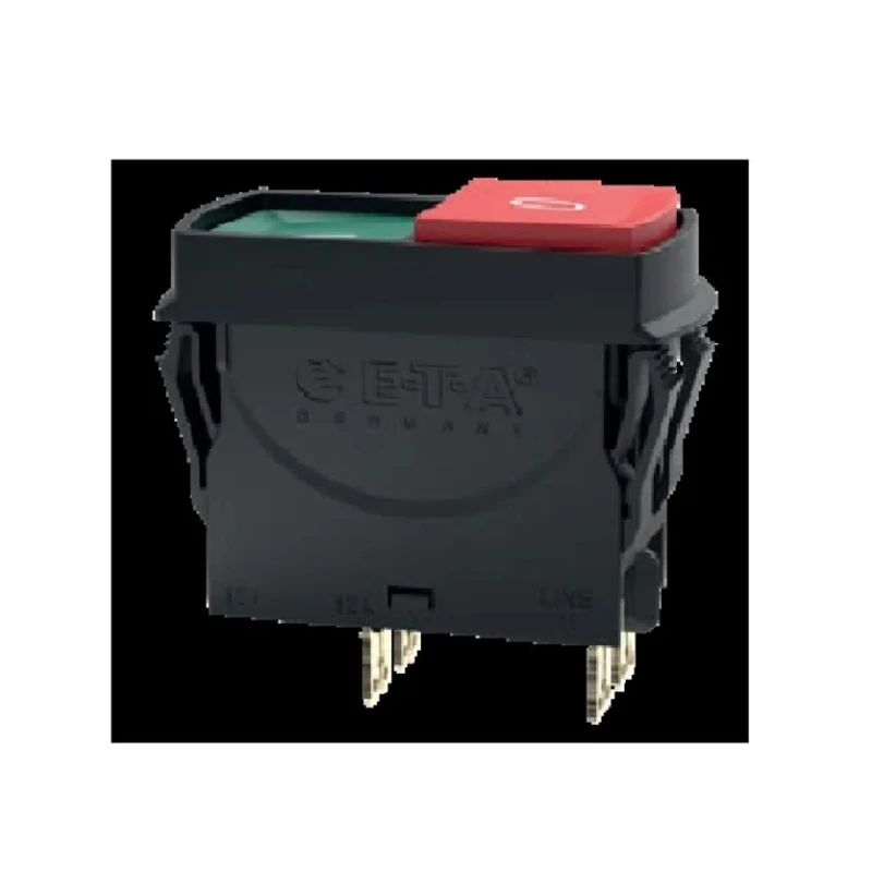 ETA Thermal Circuit Breaker 2-Pole Screw Mount 10A Current Rating 240V AC 50V DC 3120-N32F-H7T1-SGRD-10A