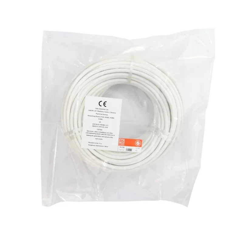 RS PRO 3 Core Power Cable White 1.5mm² Silicone Rubber 200 °C 25 m 210-1247
