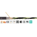 Igus 4 Core Power Cable 2.5mm² 1000/600V Thermoplastic Elastomer Jacket Black 50m CF31