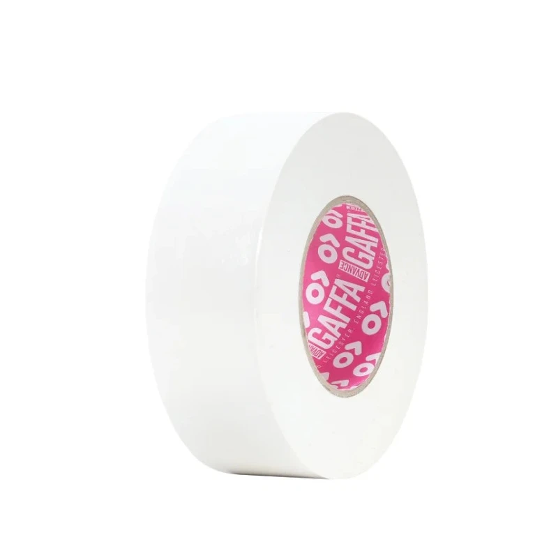 Advance Tapes White Gloss Gaffa Tape 50mm x 50m, 0.22mm Thick AT202
