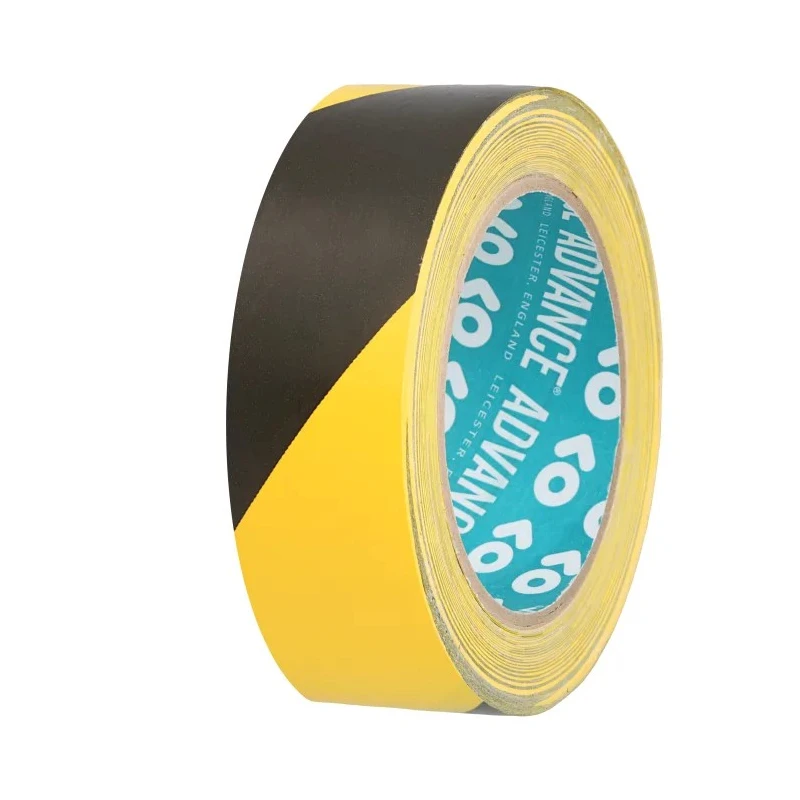 Advance Tapes Yellow, Black Polyvinyl Chloride Hazard Tape 38mm x 33m 0.14mm Thickness 511-4249