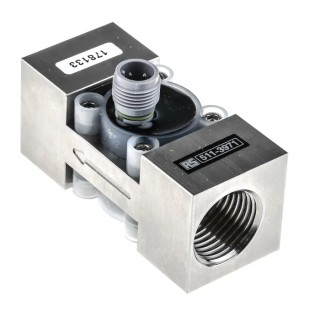 RS PRO Flow Meter 0.3L/min to 10L/min, 1/2 BSP and 1/4 BSP Thread, Acetal Copolymer Body, Stainless Steel Wetted 511-3971