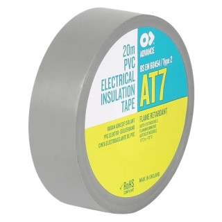 Advance Tapes Grey Polyvinyl Chloride Electrical Tape 19mm x 20m AT7