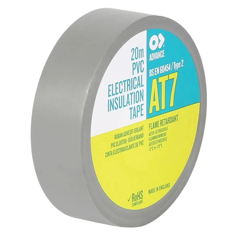 Advance Tapes Grey Polyvinyl Chloride Electrical Tape 19mm x 20m AT7