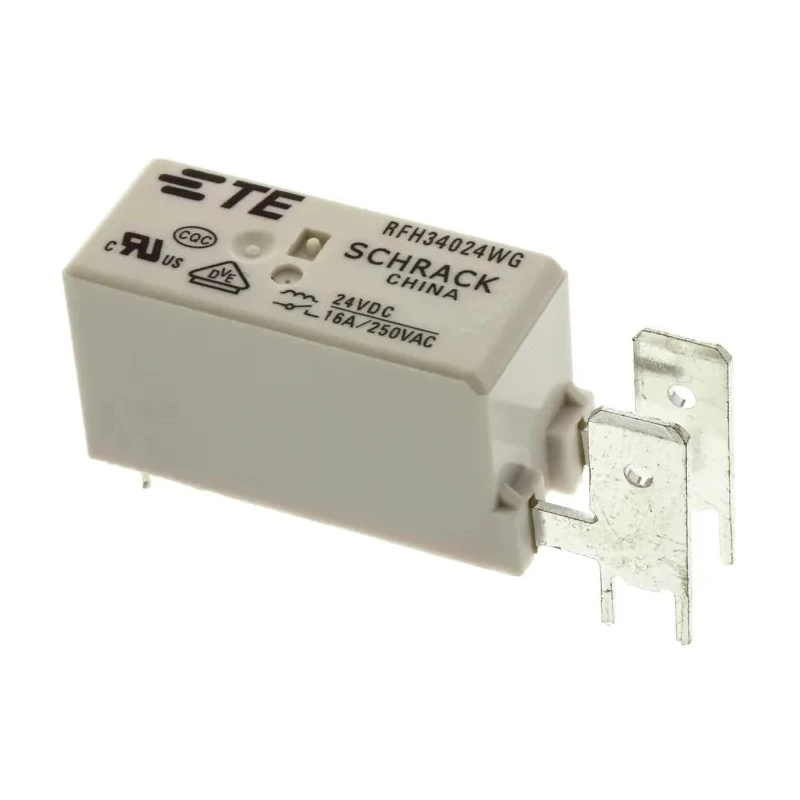 TE Connectivity DIN Rail Power Relay, 24V DC Coil, 16A Switching Current, SPST 6-1415520-1 RFH34024WG